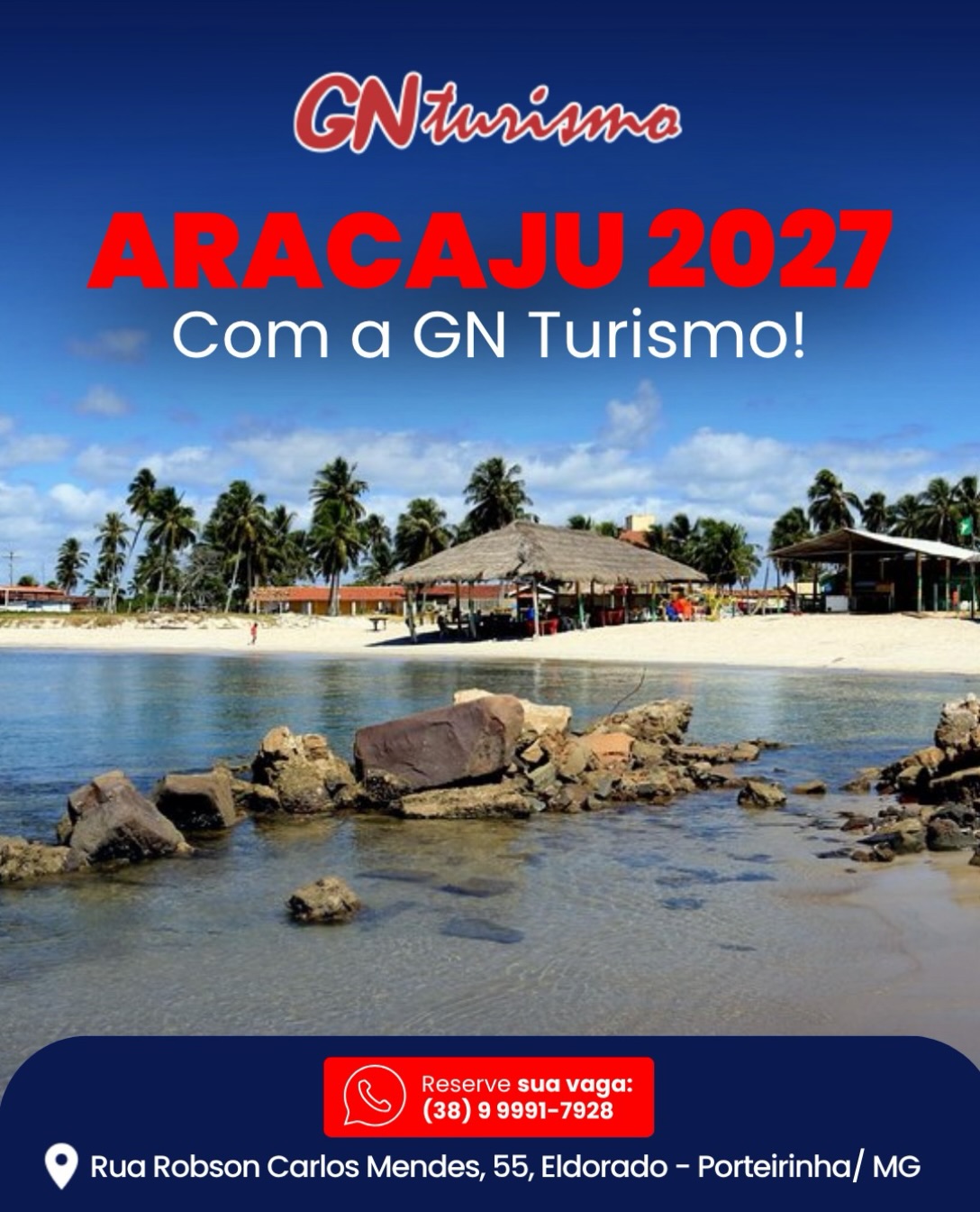 Divulgação da GN Turismo para Aracaju 2027